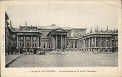 Paris CPA House of Commons Seen interior of the main courtyard