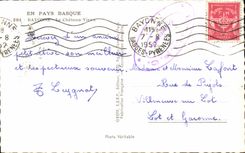 Bayonne MODERN CARD the old castle