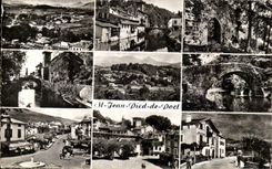 Saint Jean Foot of Port MODERN CARD View on the collar of Ispeguy Basque Houses