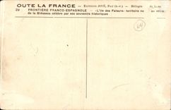 CPA free Spanish Border the island of pheasants