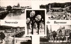 MODERN CARD Souvenir of Bayonne