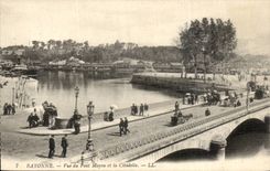 Bayonne CPA Seen of the Mayou bridge and the citadel