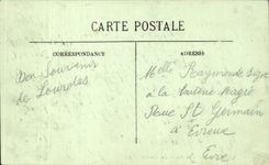 CPA Lourdes the cave taps