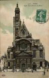 Paris CPA Church Saint Etienne of the Mount