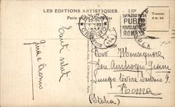 Paris CPA Perspective de la rue de Rivoli La statue de Jeanne d'arc (sur la place)