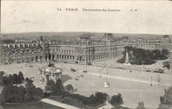 Paris CPA Panorama du Louvre