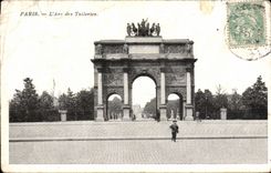 Paris CPA Arc des Tuileries