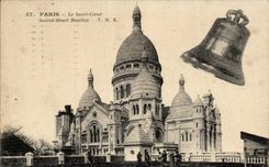 Paris CPA SAcre Coeur Montmartre Cloche