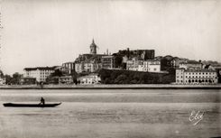 Fontarabie MODERN CARD Bidassoa Seen of Hendaye