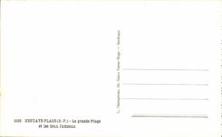 Hendaye MODERN CARD main beach and two twins