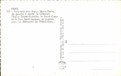 Paris CPA Panorama pris de Notre Dame
