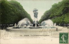Paris CPA Fontaine de CArpeaux