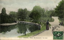 Paris CPA Montsouris Park the lake