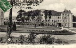 Vittel CPA the hotel of the establishment and new gardens