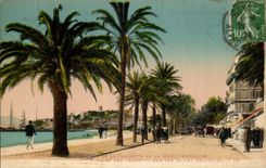 Cannes CPA Walk of the small cross and the Mount Knight