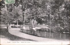 CPA Vichy New park Basin of the swans
