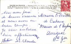 Hendaye MODERN CARD the peak of Haya dominates the city