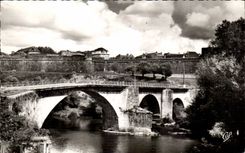 Navarrenx MODERN CARD the bridge on Gave