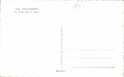 Navarrenx MODERN CARD the bridge on Gave