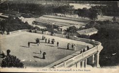 Pau CPA gesehen auf die Verlangerung des koniglichen Platzes