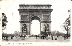 CPA Paris Arc de Triomphe des Sternes