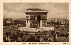 CPA Paris setzt Stern Arc de Triomphe