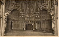 CPA Schloss von Pierrefonds eins der Raume des Schlosses