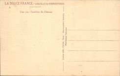 CPA Schloss von Pierrefonds eins der Raume des Schlosses