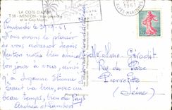 CPSM Menton View and the Cape Martin