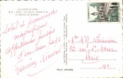 CPSM Nice the Abert garden 1st and the open-air theater