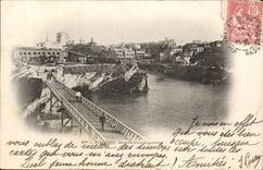 CPA Biarritz Semaphore and footbridge
