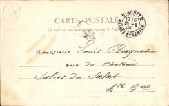 CPA Bayonne glacis and towers of the cathedral