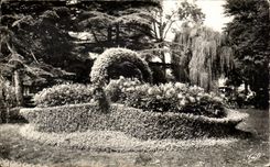 CPA Bayonne the public garden