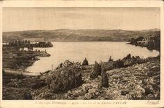 CPA Auvergne the lake and Cheires d' Aydat