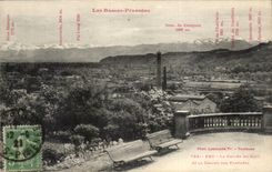 CPA Pau welches das Tal von und die Kette der Pyrenees gab