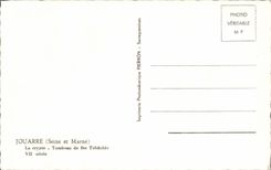 CPA Jouarre the crypt Tomb of co Telchille