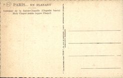 Paris CPA Interieur de la Sainte Chapelle 