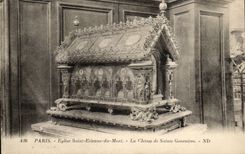 Paris CPA Church Saint Etienne of the Mount the hunting of Sainte Genevieve