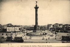 Paris CPA Colonne of July Places bastille