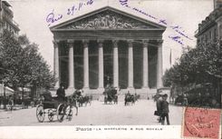 Kirche Paris-CPA des Madeleine und der koniglichen Strasse