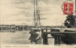 Bayonne CPA Adour and the bridge St Sailing Boat Spirit