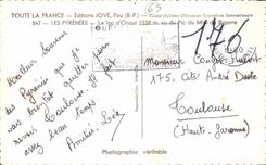 CPA the Pyrenees the Lake Oncet Seen of the peak of the South of Bigorre