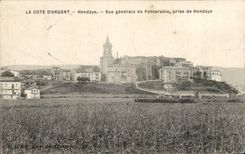 CPA Hendaye View of Fontarabie taken of Hendaye