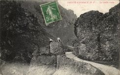 CPA Sainte Engrace the old road