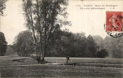 Paris CPA Bois de Boulogne Un coin pittoresque