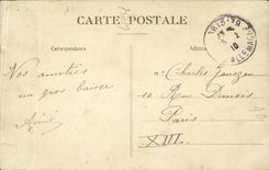 Paris CPA Chaumont Hillocks the suspended bridge