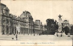 Paris CPA Place du Carrousel et le ministere des Finances