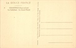 CPA Chartres the cathedral the large gate