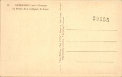 CPA Guerande the porch of collegial St Aubin