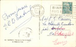 CPA Bayonne Seen on the bridge St Spirit and the town hall